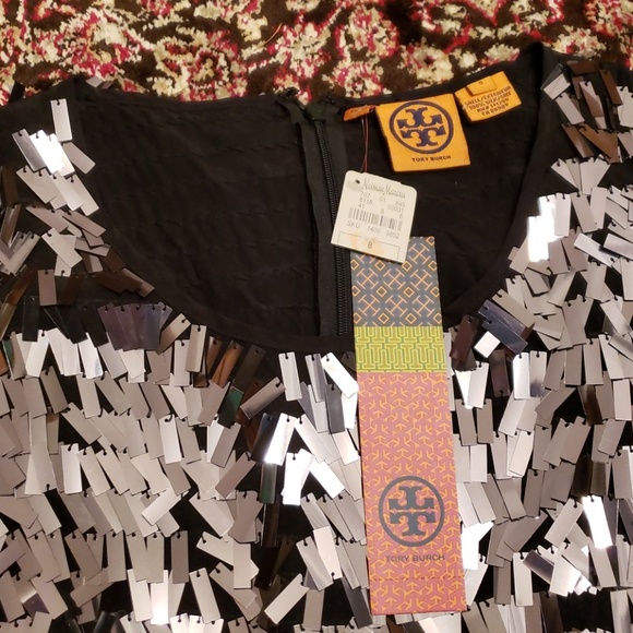 NWT w defects Tory Burch Sequin Dress - $850 - Picture 6 of 7